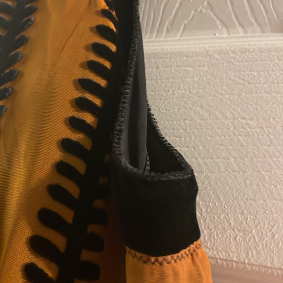 Vintage M.S.S.P Y2K Velvet burnout halter dress - Picture 6 of 13